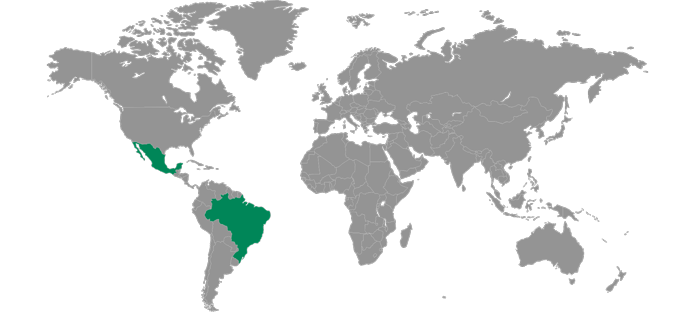 Levy Locations in Central and South America